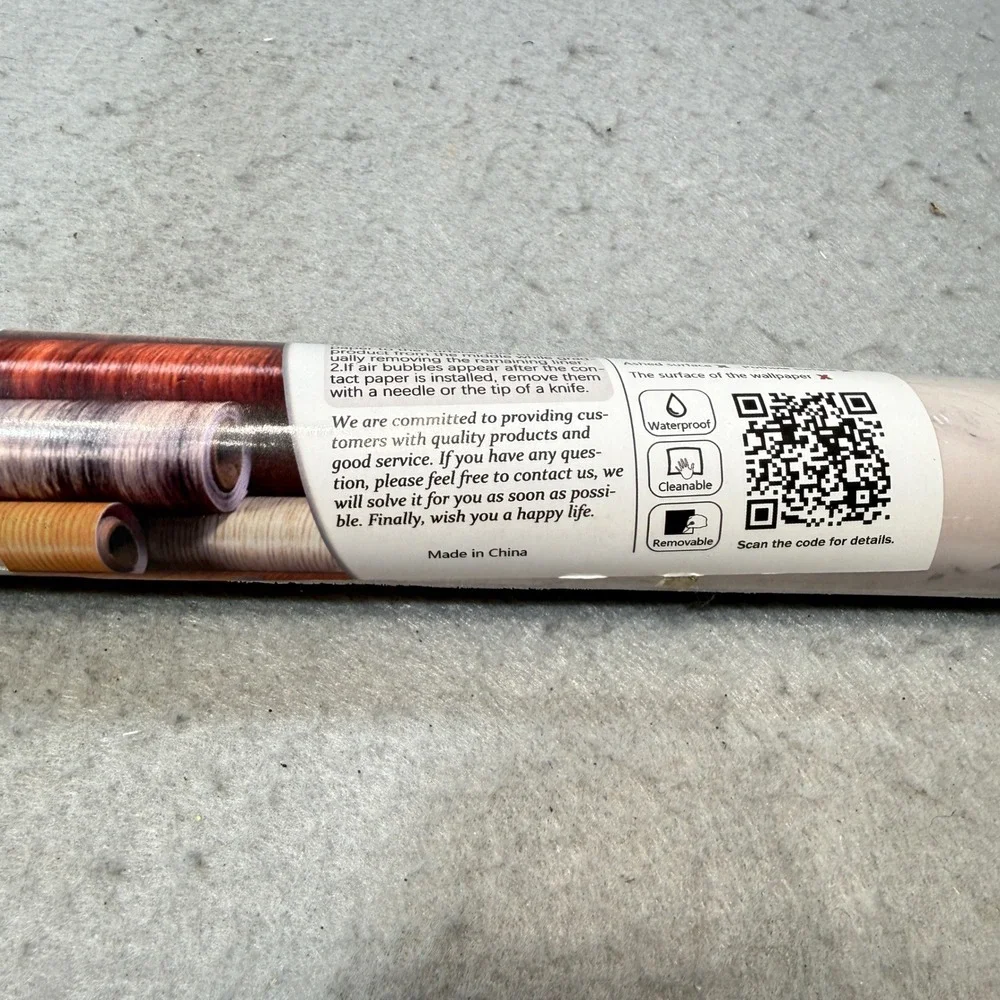 Caltero Marble Contact Paper White Grey New Peel and Stick Waterproof Vinyl Roll